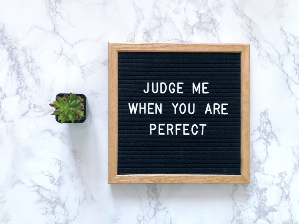 perfectionisme en oordelen